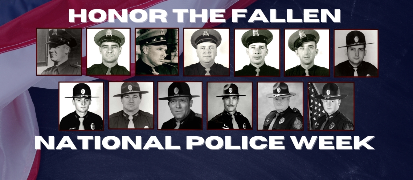 Police Week Graphic with Fallen NSP Troopers