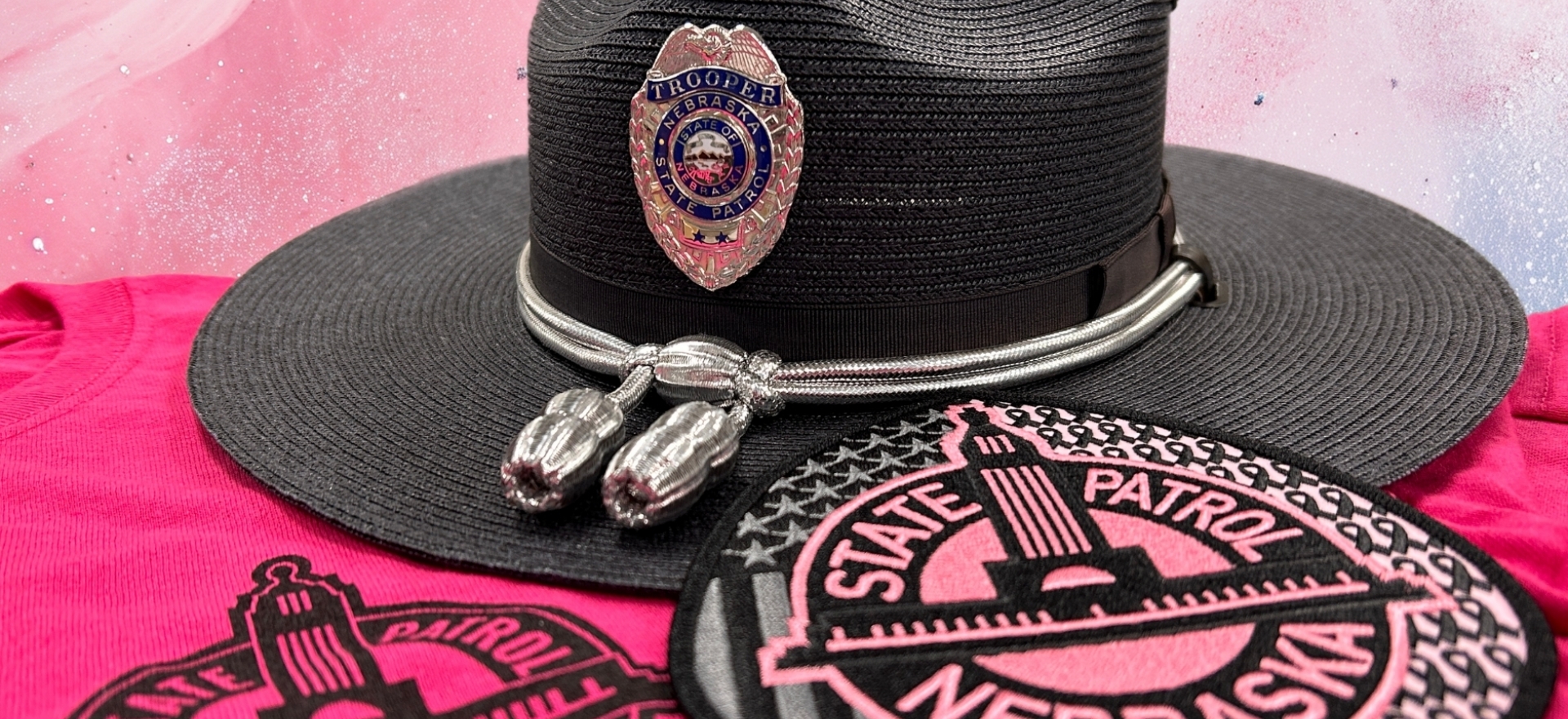 NSP Trooper Hat with Pink Patch