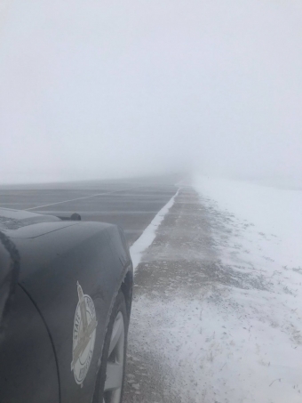 Cruiser in the snow