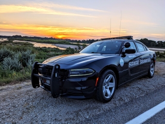 Cruiser at sunset