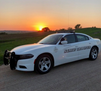 Cruiser at sunset