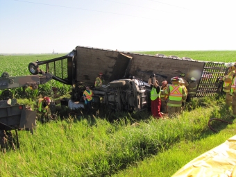Crash on Highway 92