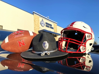 Football, Trooper Hat, Husker football helmet