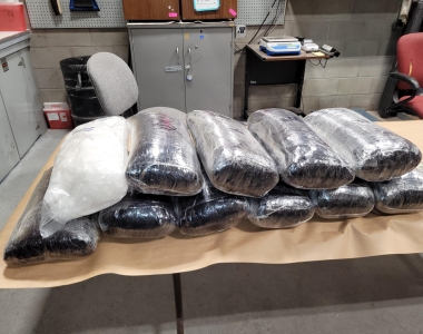 110 pounds of methamphetamine