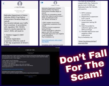 Scam text messages