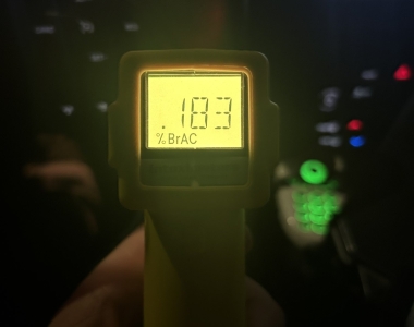 DUI reading of .183